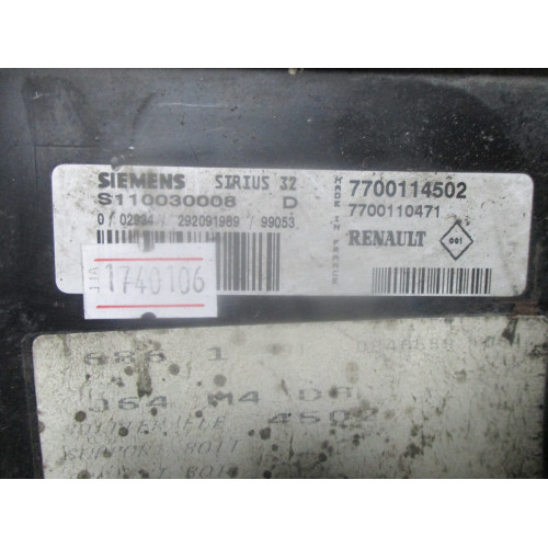 Renault Clio 1.4 Motor Beyni S110030008D 7700114502 7700110471 SIRIUS32N
