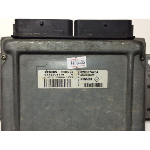 Renault Clio 1.2 Motor Beyni S118301118A 8200374254 8200282007 SIRIUS34