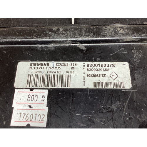 Renault Clio 1.2 Motor Beyni S110115000B 8200162378 8200029658 SIRIUS32N