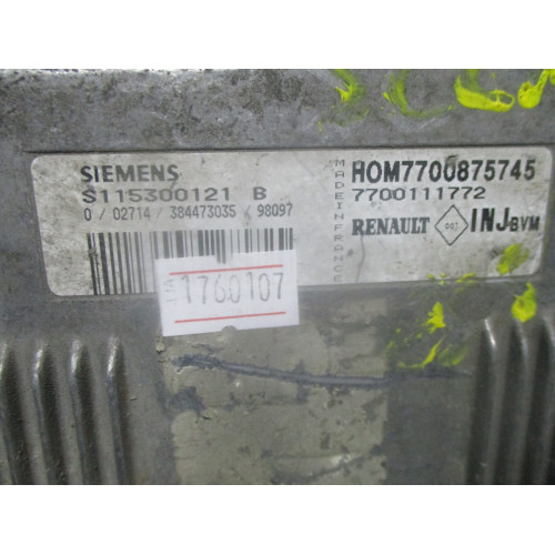 Renault Scenic 1.6 Motor Beyni S115300121B HOM7700875745 7700111772