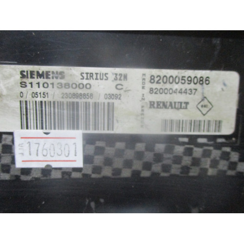 Renault Clio 1.6 Motor Beyni S110138000C 8200059086 SIRIUS32N 8200044437