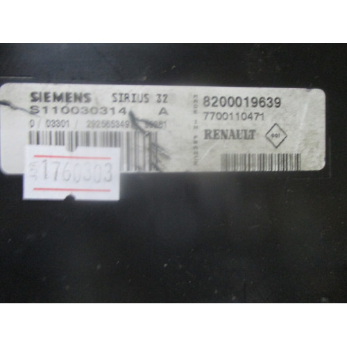 Renault Clio 1.2 Motor Beyni S110140201A 8200326395 8200326387 EMS3132
