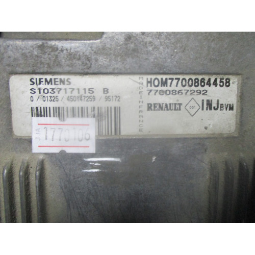 Renault Laguna Motor Beyni S103717115B 7700864458 7700867292