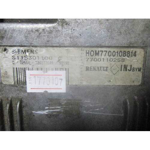 Renault Clio 1.4 Zestaw Startowy Motor Beyni S1153001100 7700108814 7700110258