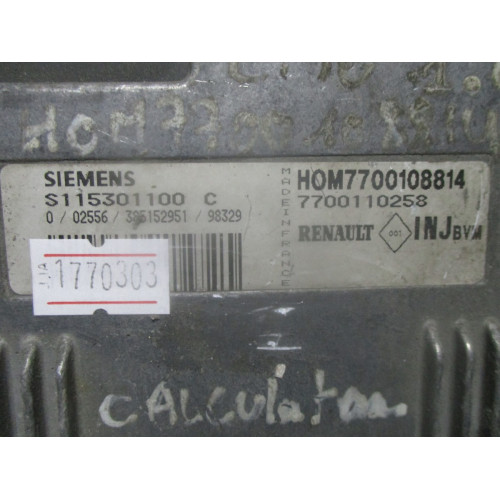 Renault Clio 1.4 Motor Beyni S115301100C HOM7700108814 7700110250