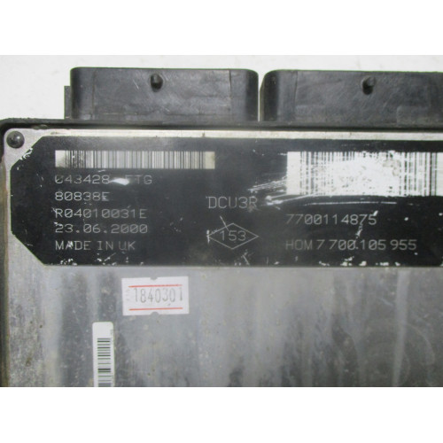 Renault Clio 1.9 Motor Beyni R04010031E 7700114875 HOM7700105955