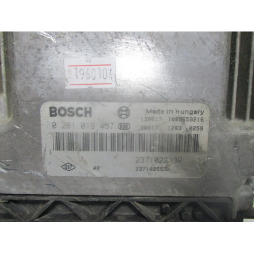 Dacia Sandero Motor Beyni 0281019457 237102213R 237102553R