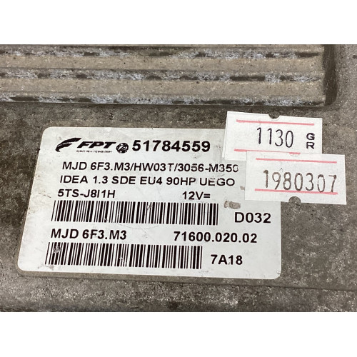 Fiat İdea 1.3 Motor Beyni MJD 6F3.M3 HW03T 51784559