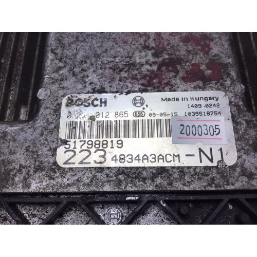Fiat Doblo 1.9 JTD Motor Beyni 51798819 0281012865