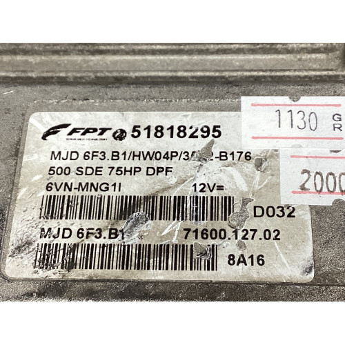 Fiat 500 1.3 Multijet Motor Beyni MJD 6F3.B1 HW04P 51818295