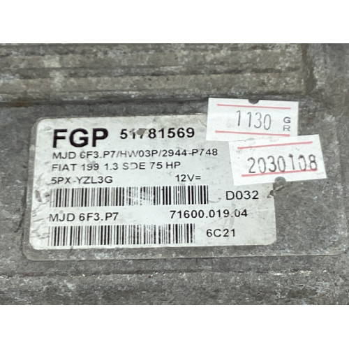 Fiat Grande Punto Motor Beyni 51781569 MJD 6F3.P7 HW03P