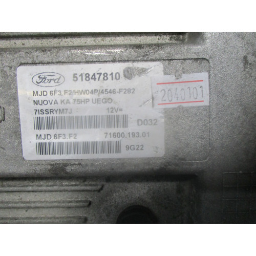 Ford K 1.3 Motor Beyni MJD6F3.F2 71600.193.01 51847810