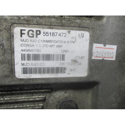 Opel Corsa 1.3 Motor Beyni MJD 6JO.C1 71600.012.04 55187472LQ