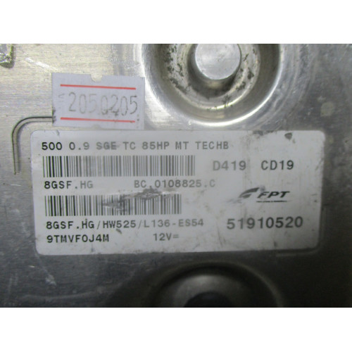 Fiat 500 0.9 Motor Beyni HW525 8GSF.HG 51910520