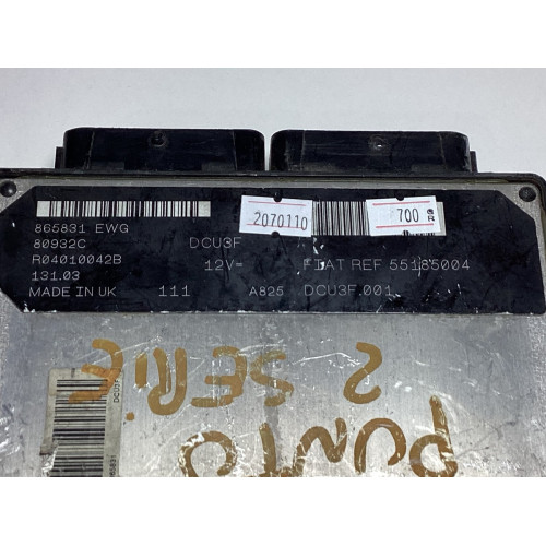 Fiat Doblo Punto 1.9 JTD Motor Beyni 55185004 DCU3F R04010042B