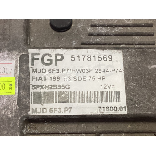 Fiat Grande Punto Motor Beyni 51781569 MJD 6F3.P7 HW03P