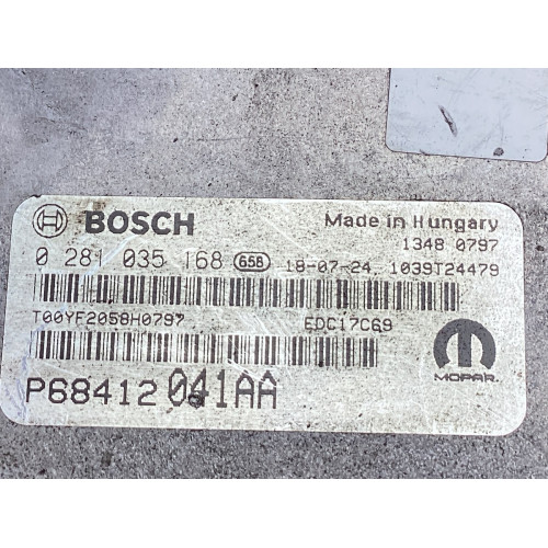 Jeep Compass Motor Beyni 0281035168 P68412041AA EDC17C69