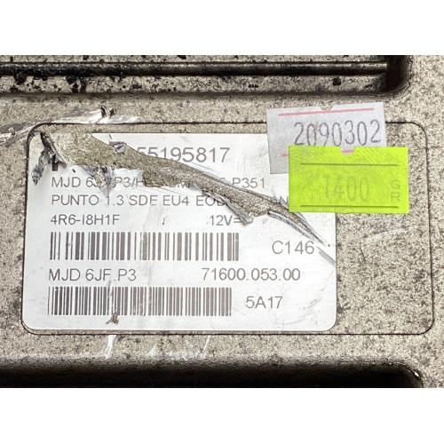 Fiat Punto 1.3 Motor Beyni MJD6JF.P3 55195817 HW1BM