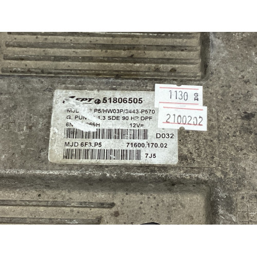 Fiat Grande Punto 1.3 Motor Beyni MJD 6F3.P5 HW03P 51806505