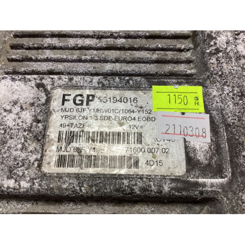 Lancia Ypsilon 1.3 Motor Beyni MJD6JF.Y1 HW01C 71600.007.02 55194016