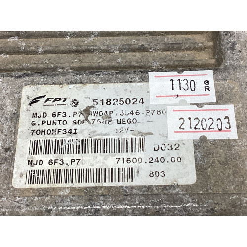Fiat Grande Punto 1.3 Motor Beyni 51825024 HW04P MJD6F3.P7