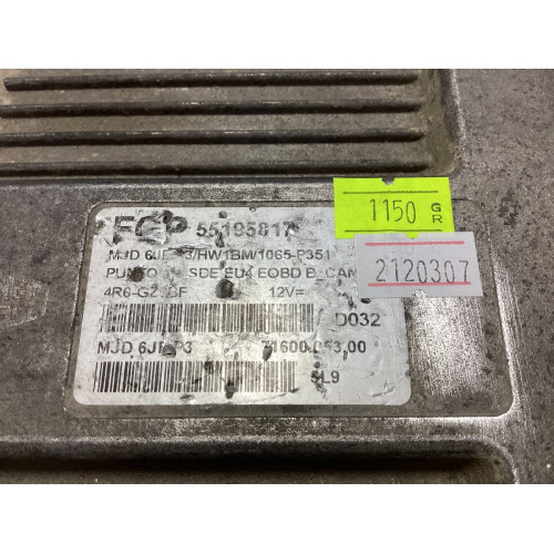 Fiat Punto 1.3 Motor Beyni MJD6JF.P3 55195817 HW1BM