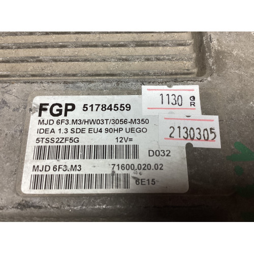 Fiat İdea 1.3 Motor Beyni MJD 6F3.M3 HW03T 51784559