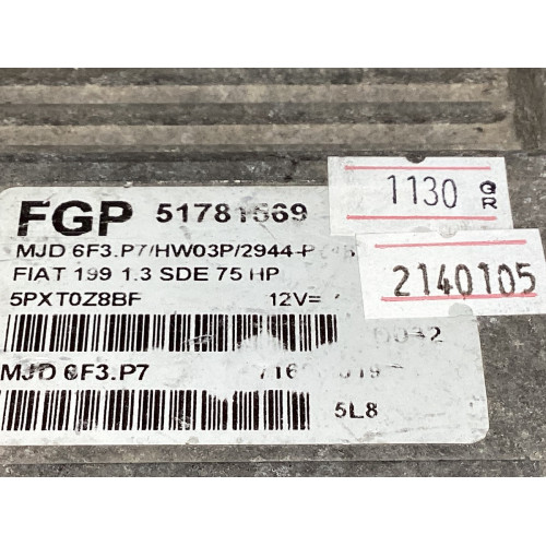 Fiat Grande Punto Motor Beyni 51781569 MJD 6F3.P7 HW03P