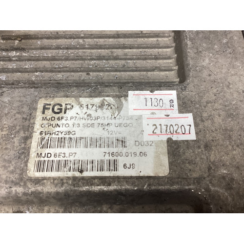 Fiat Grande Punto 1.3 Motor Beyni MJD 6F3.P7 HW03P 51796241