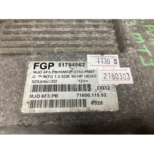 Fiat Grande Punto 1.3 Motor Beyni MJD 6F3.PB HW03P 51784562