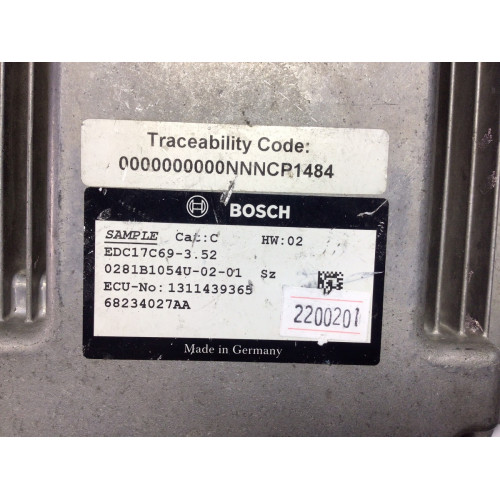Jeep Cherokee Motor Beyni 0281b1054u 68234027AA