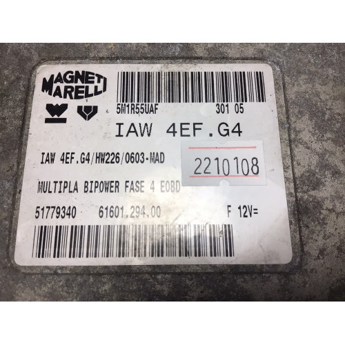 Fiat Multipla 1.6 Motor Beyni 51779340 IAW4EF.G4 HW226