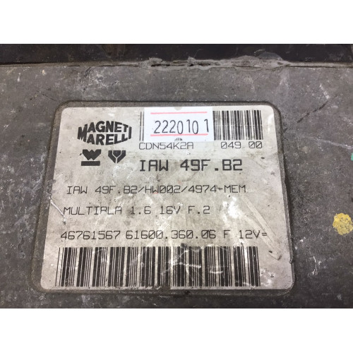 Fiat Multipla 1.6 Motor Beyni IAW49F.B2 46761567 HW002