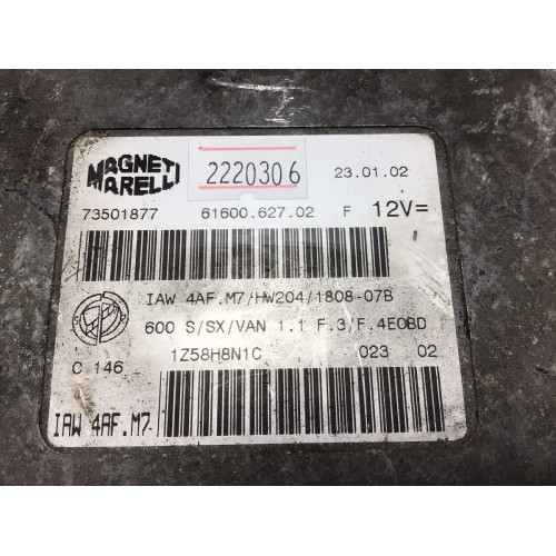Fiat Seicento Motor Beyni IAW4AF.M7 HW204 73501877