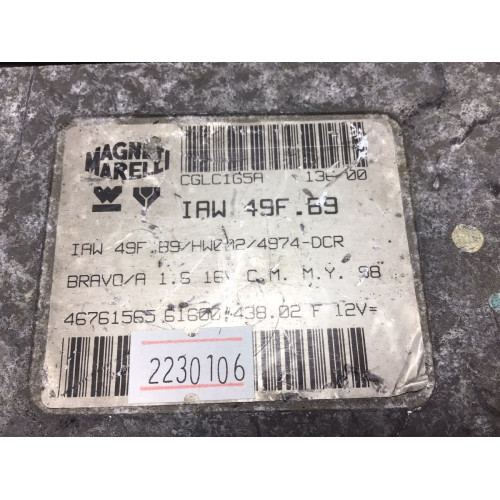Fiat Bravo Motor Beyni 46761565 IAW49F.B9 HW002
