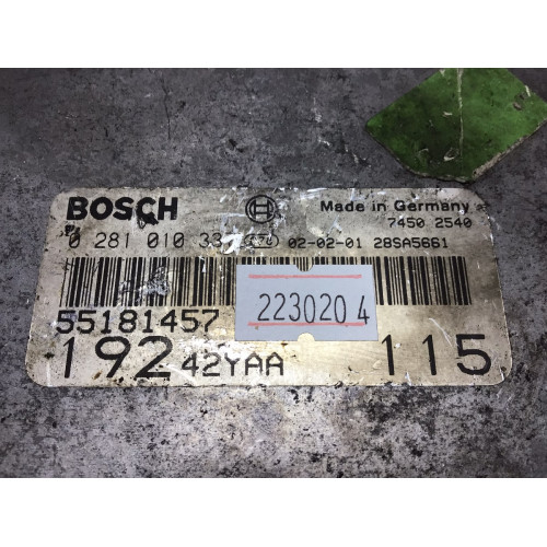 Fiat Stilo 1.9 Motor Beyni 0281010337 55181457