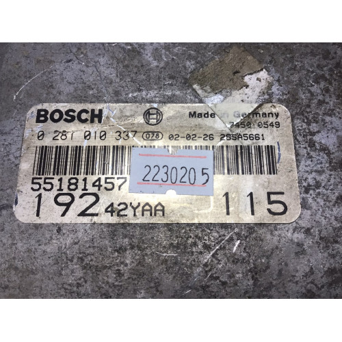 Fiat Stilo 1.9 Motor Beyni 0281010337 55181457