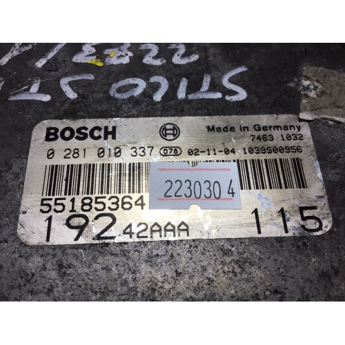 Fiat Stilo 1.9 Motor Beyni 0281010337 55185364
