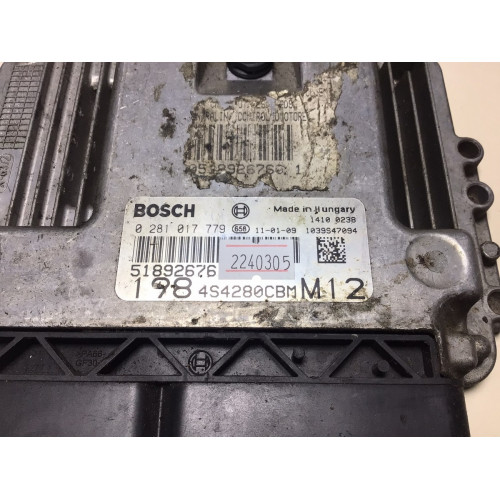 Fiat Bravo 1.6 Motor Beyni 0281017779 51892676