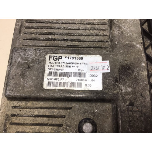 Fiat Punto Motor Beyni 51781569 MJD6F3.P7 HW03P