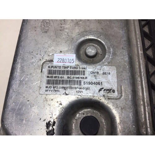 Fiat Grande Punto 1.3 Motor Beyni 51904061 MJD8F2.G1 HW00P