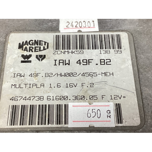 Fiat Multipla Motor Beyni IAW 49F.B2 46744738 HW002