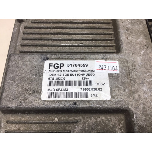 Fiat İdea Motor Beyni 51784559 HW03T MJD6F3.M3