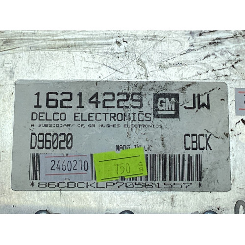 Opel Astra Vectra 1.6 Motor Beyni 16214229 JW