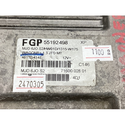 Suzuki Wagon R+ 1.3 Motor Beyni 55192498 MJD 6JO.S2 HW01D