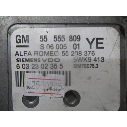 Alfa Romeo 159 2006 Motor Beyni 55555809 5WK9413 SIMTEC75.3