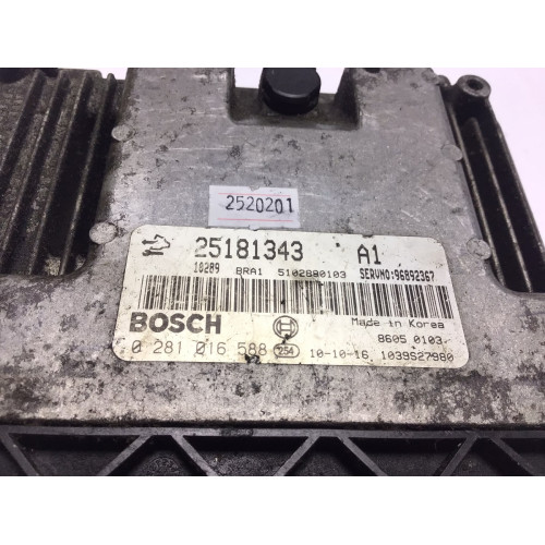 Chevrolet Captiva Motor Beyni 0281016588 25181343