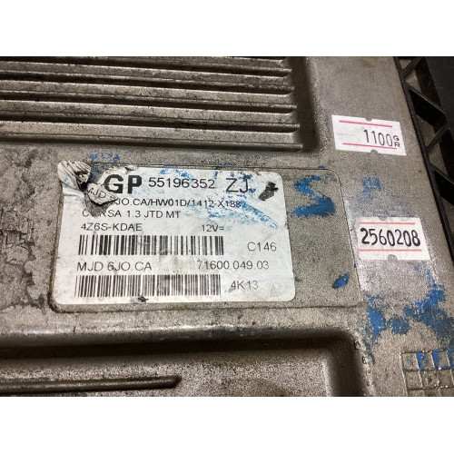 Opel Corsa 1.3 Motor Beyni MJD 6JO.CA HW01D 55196352 ZJ