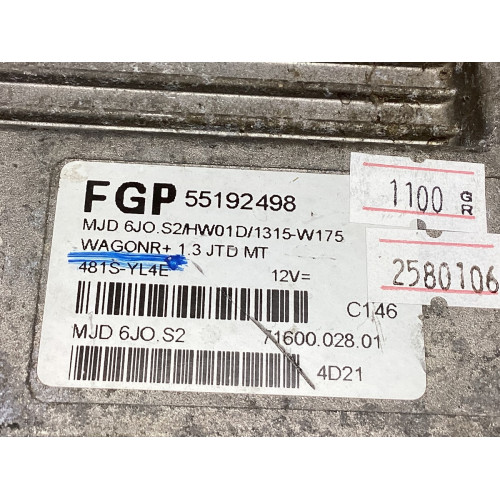 Suzuki Wagon R+ 1.3 Motor Beyni 55192498 MJD 6JO.S2 HW01D