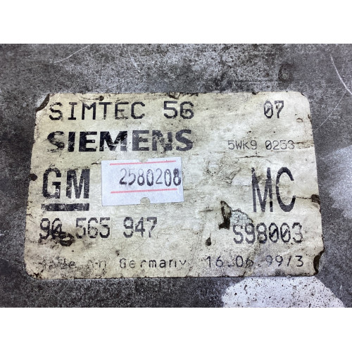Opel Omega 2.0 Motor Beyni 90565947 MC 5WK90253 Simtec 56